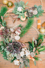 MEDIUM WOODLAND FRUITS & PINE CHRISTMAS WALL HANGING - New Moon Blooms