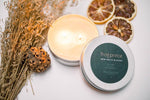 NEW MOON BLOOMS BERGAMOT AND ORANGE CANDLE - New Moon Blooms