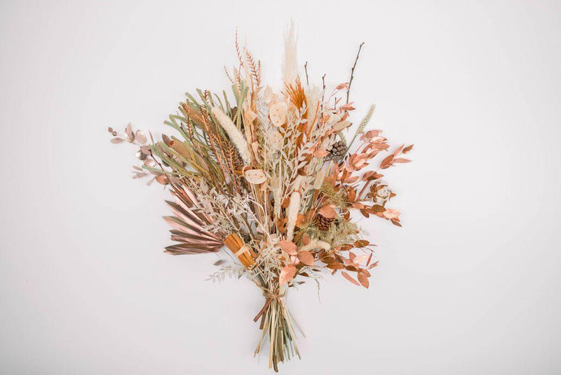COPPER MOON LARGE DRIED HANDTIED BOUQUET - New Moon Blooms
